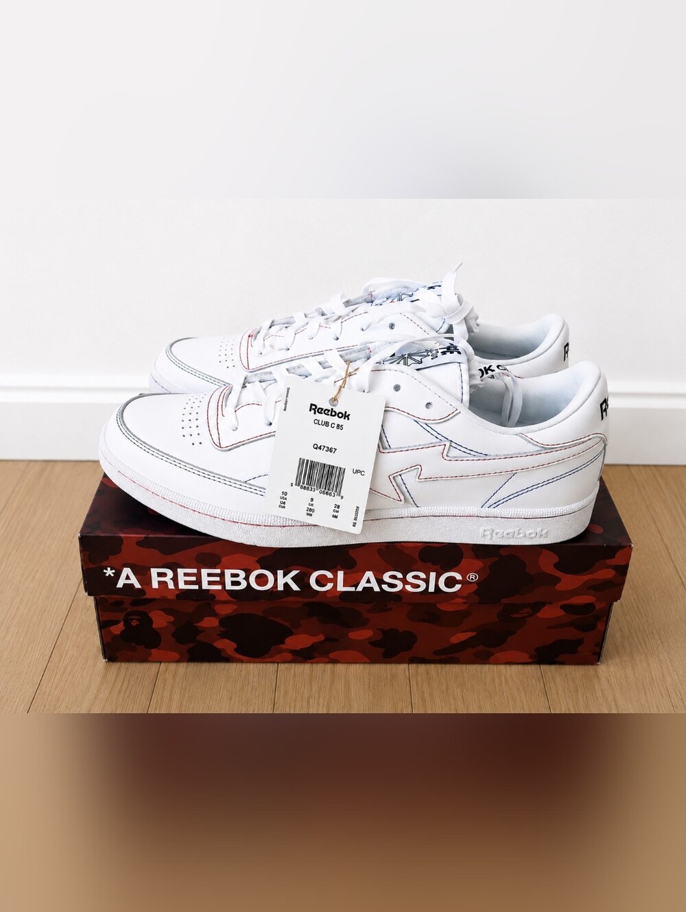Reebok Club C 85 × BapeSta